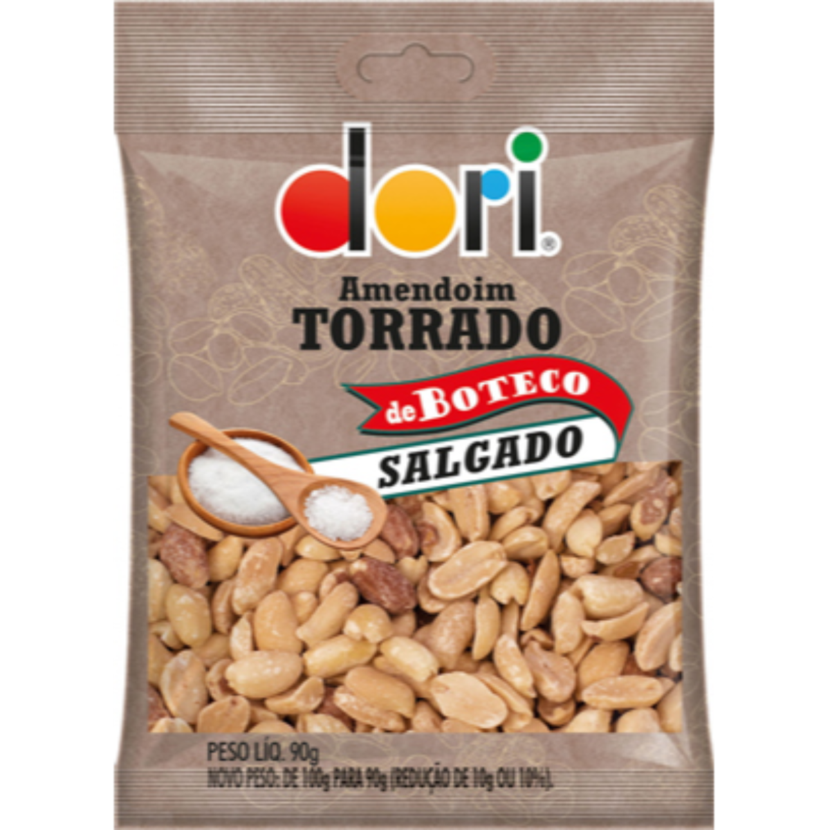 Amendoim Boteco Torrado Salgado Dori 90g