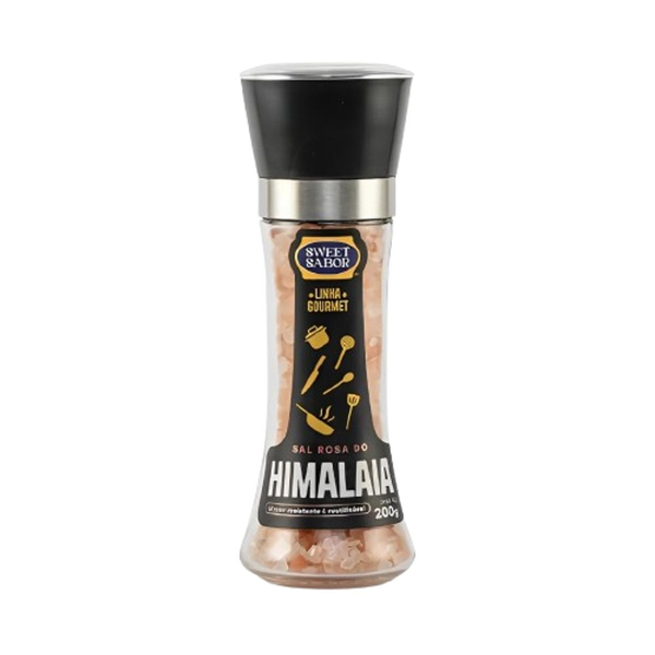 Sal Rosa do Himalaia Sweet 200g - Com Moedor