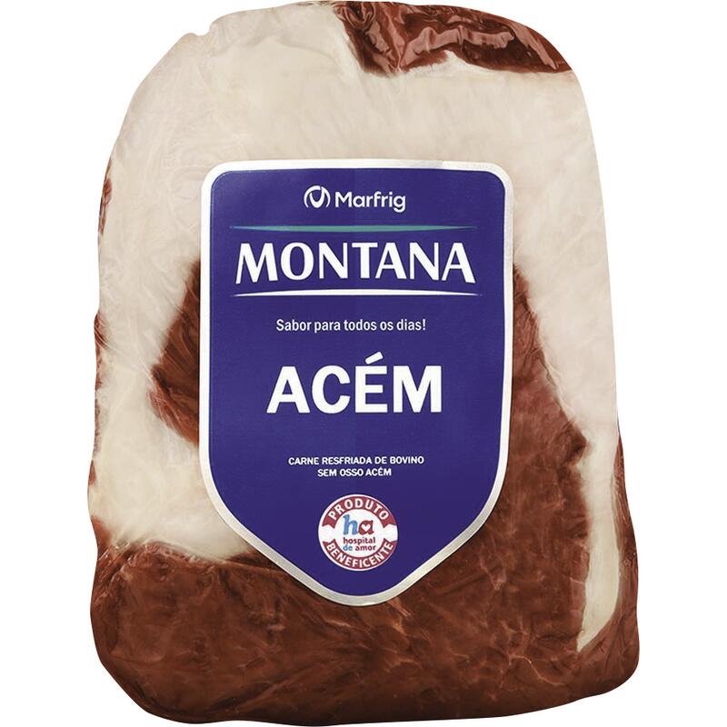 Carne Bovina Acém Montana Resf Preço por quilo na peça