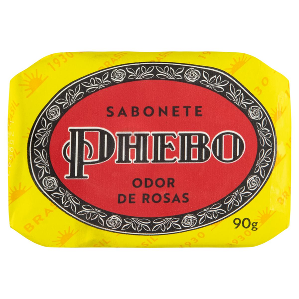 Sabonete Barra Vegetal Odor de Rosas Phebo Envoltório 90g
