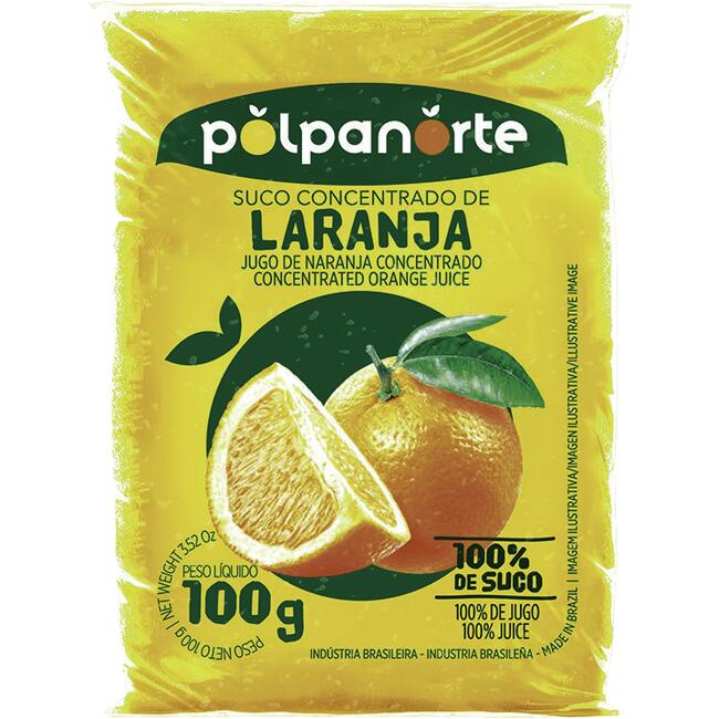 Polpa de Fruta Polpa Polpanorte Congelada Laranja 100g