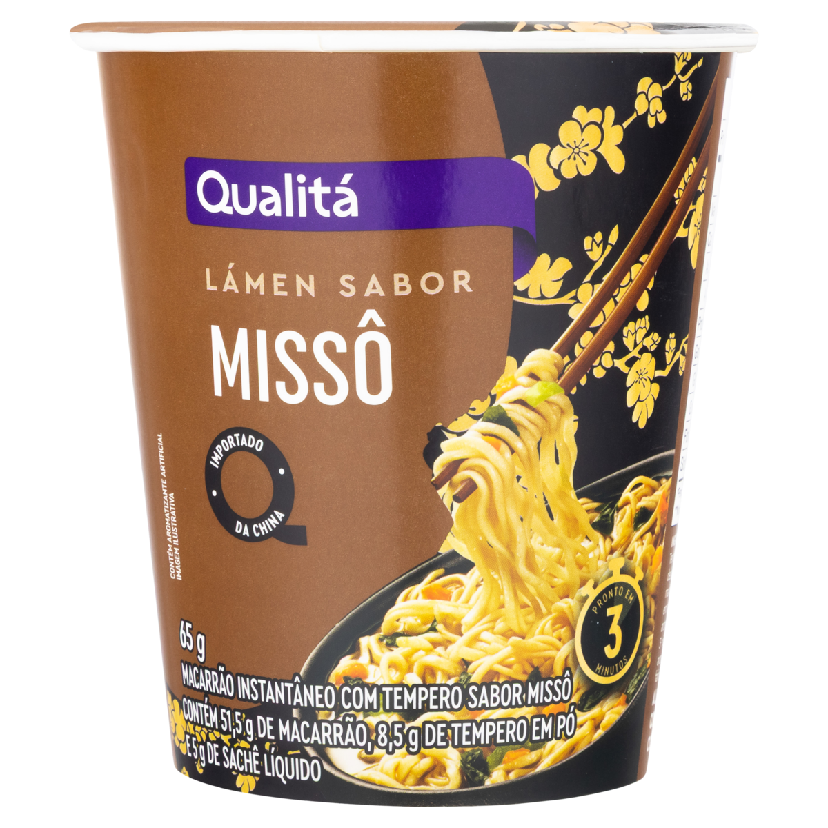 Macarrão Instantâneo Lámen Missô Qualitá Copo 65g