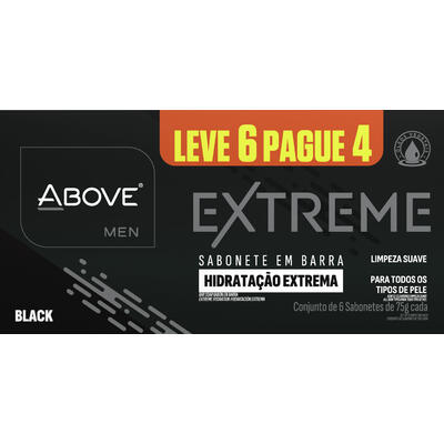 Sabonete Above Extreme Black 75g LV 6 PG 4