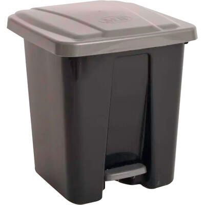 Lixeira com Pedal MB Silverblack 15L un