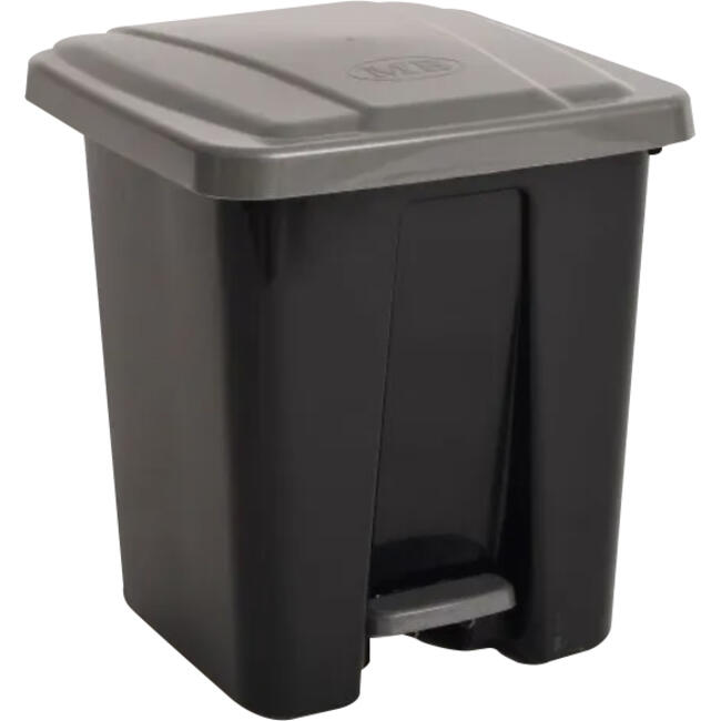 Lixeira com Pedal MB Silverblack 15L un
