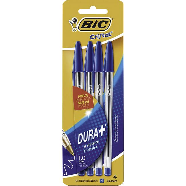 Caneta BIC Cristal azul pacote