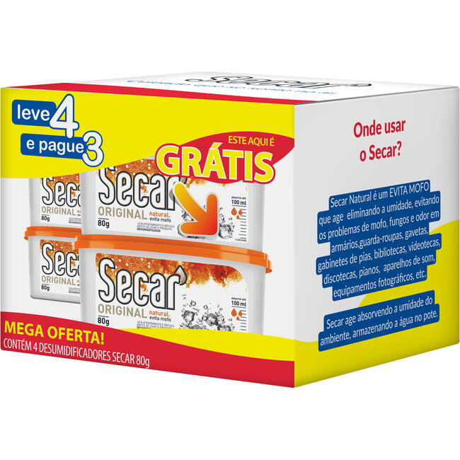 Antimofo SECAR 80g Leve 4 Pague 3 Unidades