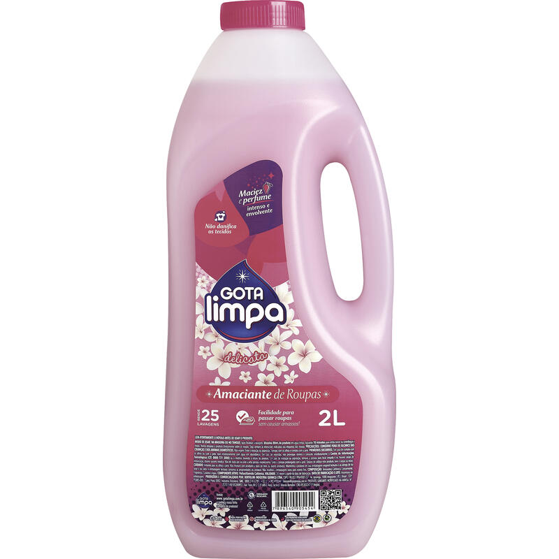 Amaciante para Roupa Gota Limpa Delicata 2L