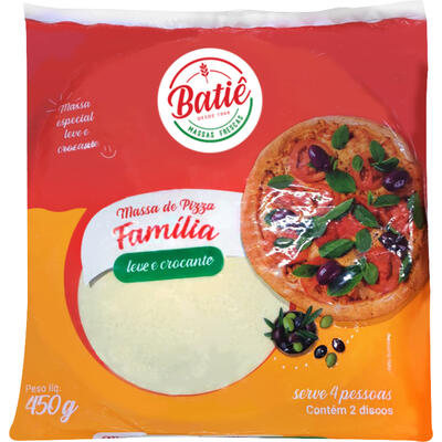 Massa para Pizza Batiê Família 450g