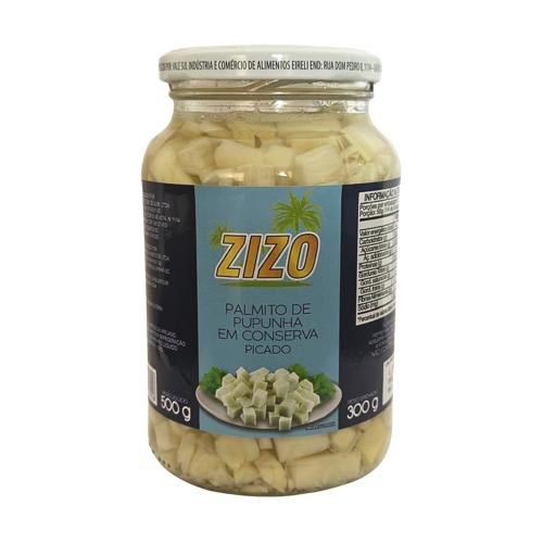 Palmito Zizo Pupunha Picado Em Conserva 300g
