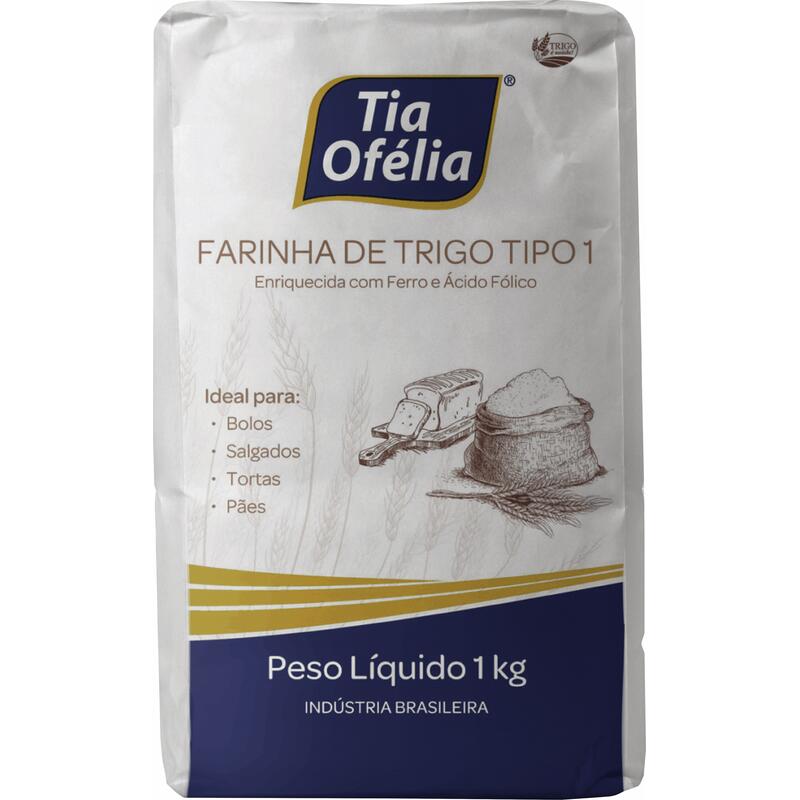 Farinha de Trigo Tia Ofélia Tipo 1 1kg