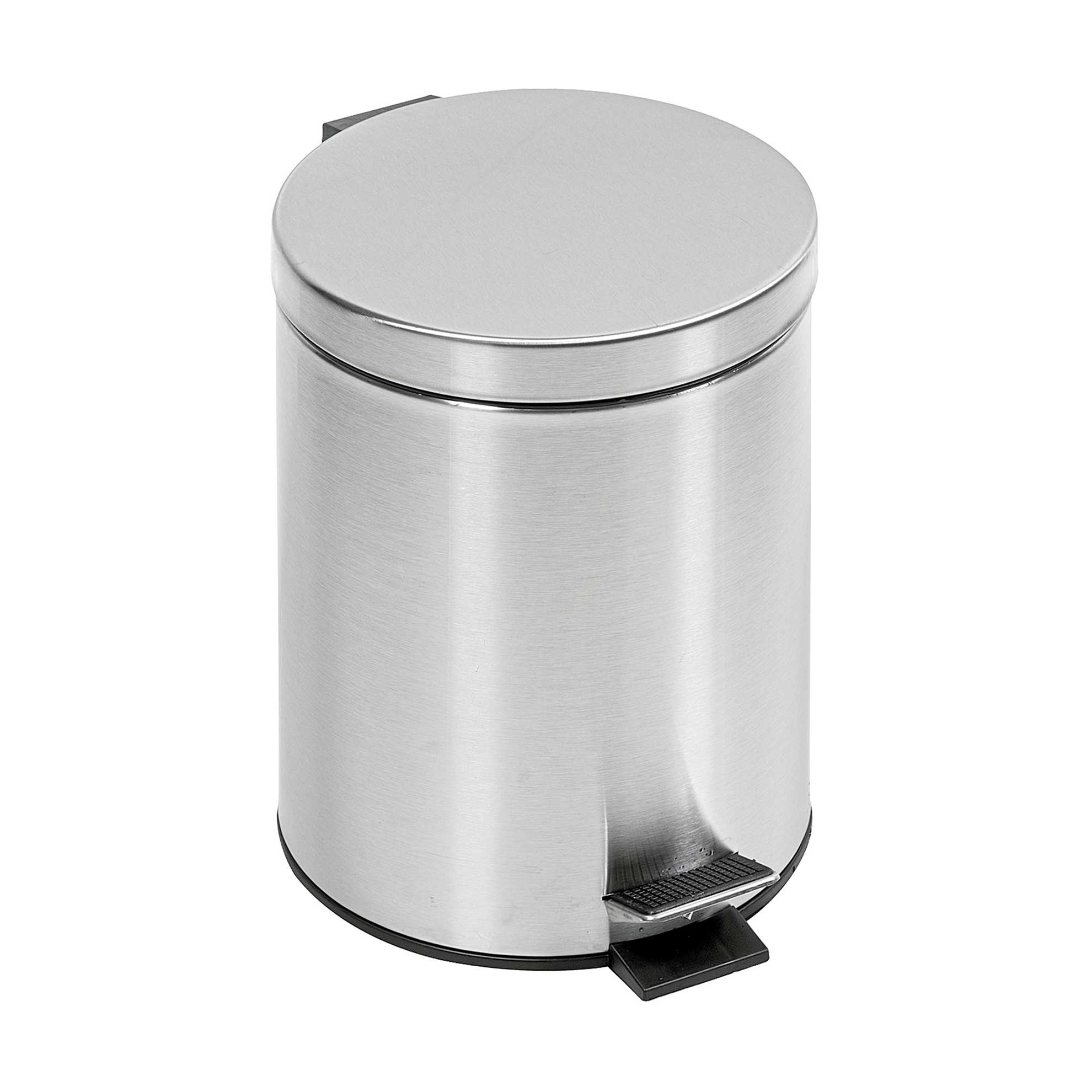 Lixeira com Pedal Redonda 5 Litros Inox HH216-5 Marchand