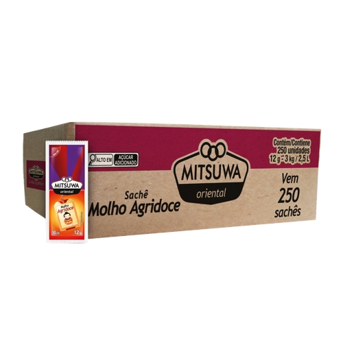 Molho Mitsuwa Agridoce Oriental 12g Com 250 Sachês