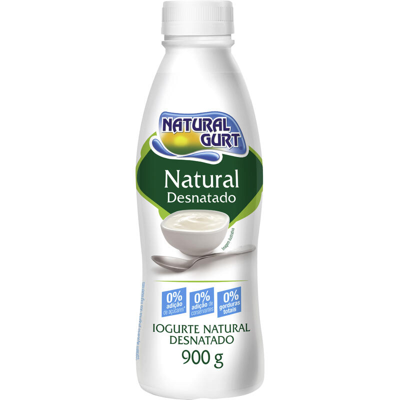 Iogurte Natural Gurt Natural Desnatado 900g