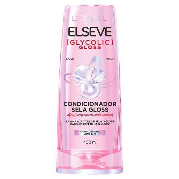 Condicionador L'oréal Paris Elseve Glycolic Gloss Frasco 400ml