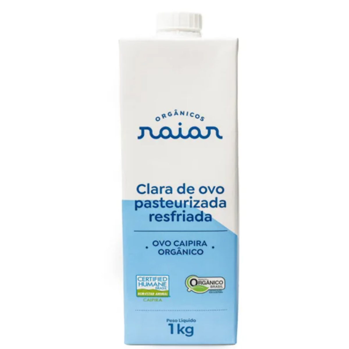 Clara de Ovo Orgânico Pasteurizada Resfriada Raiar 1kg