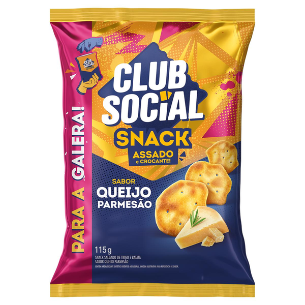Snack CLUB SOCIAL Queijo Parmesão 115g
