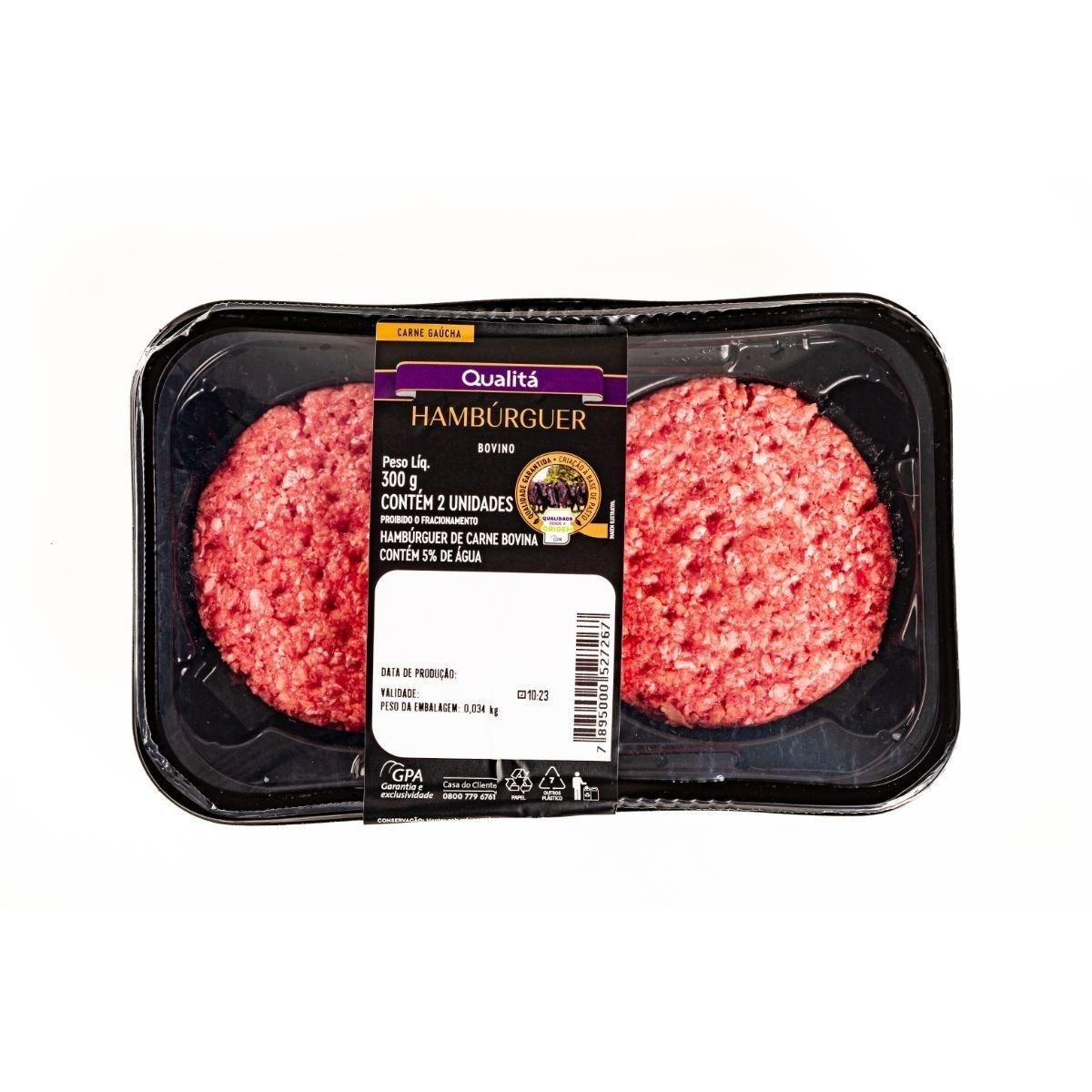 Carne Moída Formato Hambúrguer Qualitá 330g