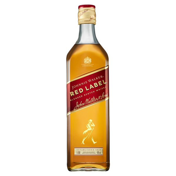 Whisky Escocês Blended Red Label Johnnie Walker Garrafa 1l