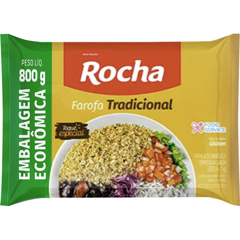 Farofa de Mandioca Rocha Tradicional 800g