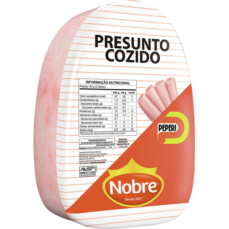 Presunto Cozido Peperi Preço por quilo na peça