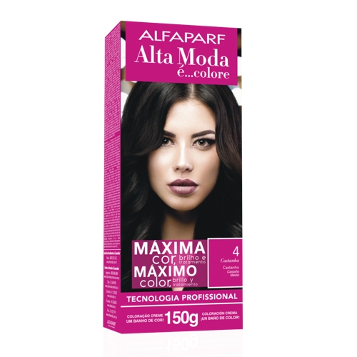 Coloração Alfaparf Castanho Médio 4.0 150g