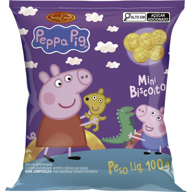 Biscoito Santa Edwiges Peppa Pig Leite 100g