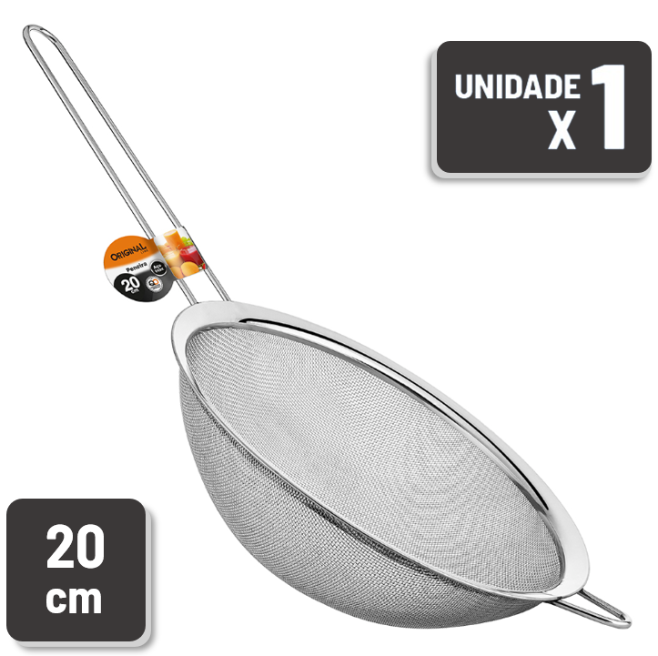 Peneira Original Line Aço Inox 20cm