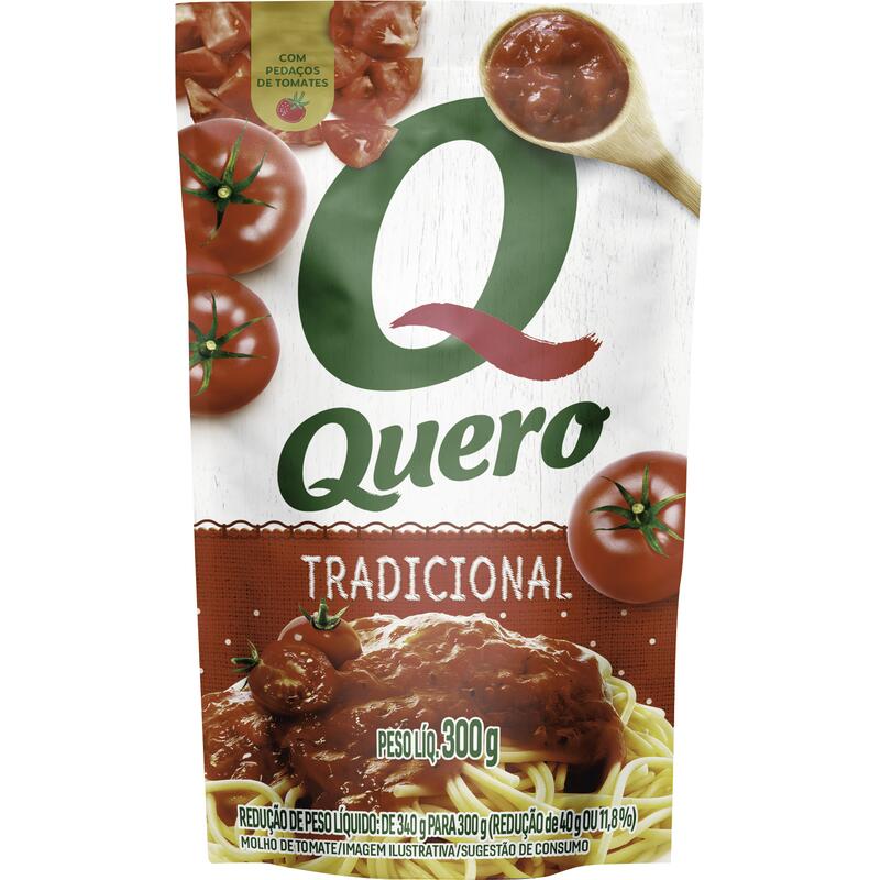 Molho de Tomate Quero Tradicional 300g