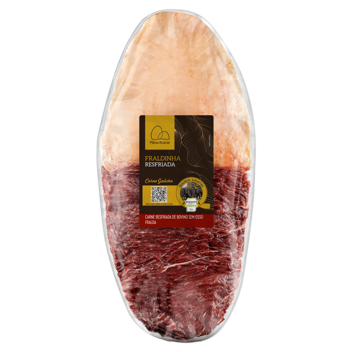 Fraldinha Bovina Resfriada Sem Osso Carne Gaúcha Pão De Açúcar 1,4kg