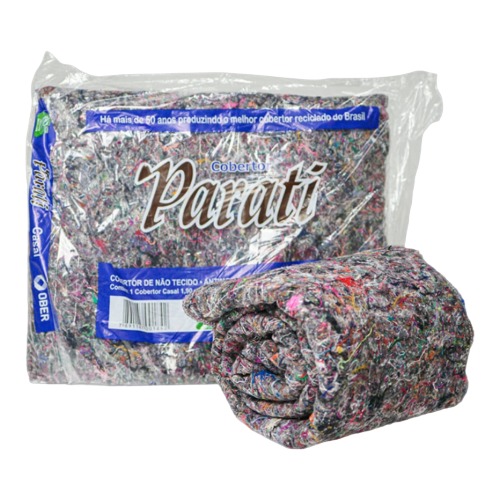 Cobertor Parati De Casal Ober Cinza 2,0mx1,50m