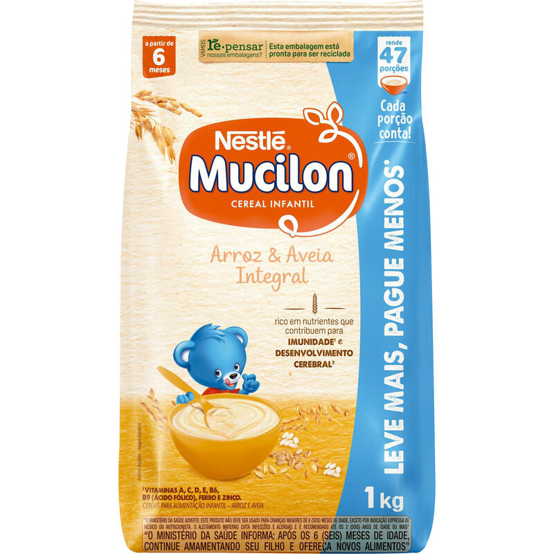 Mucilon Nestlé Arroz e Aveia 1kg