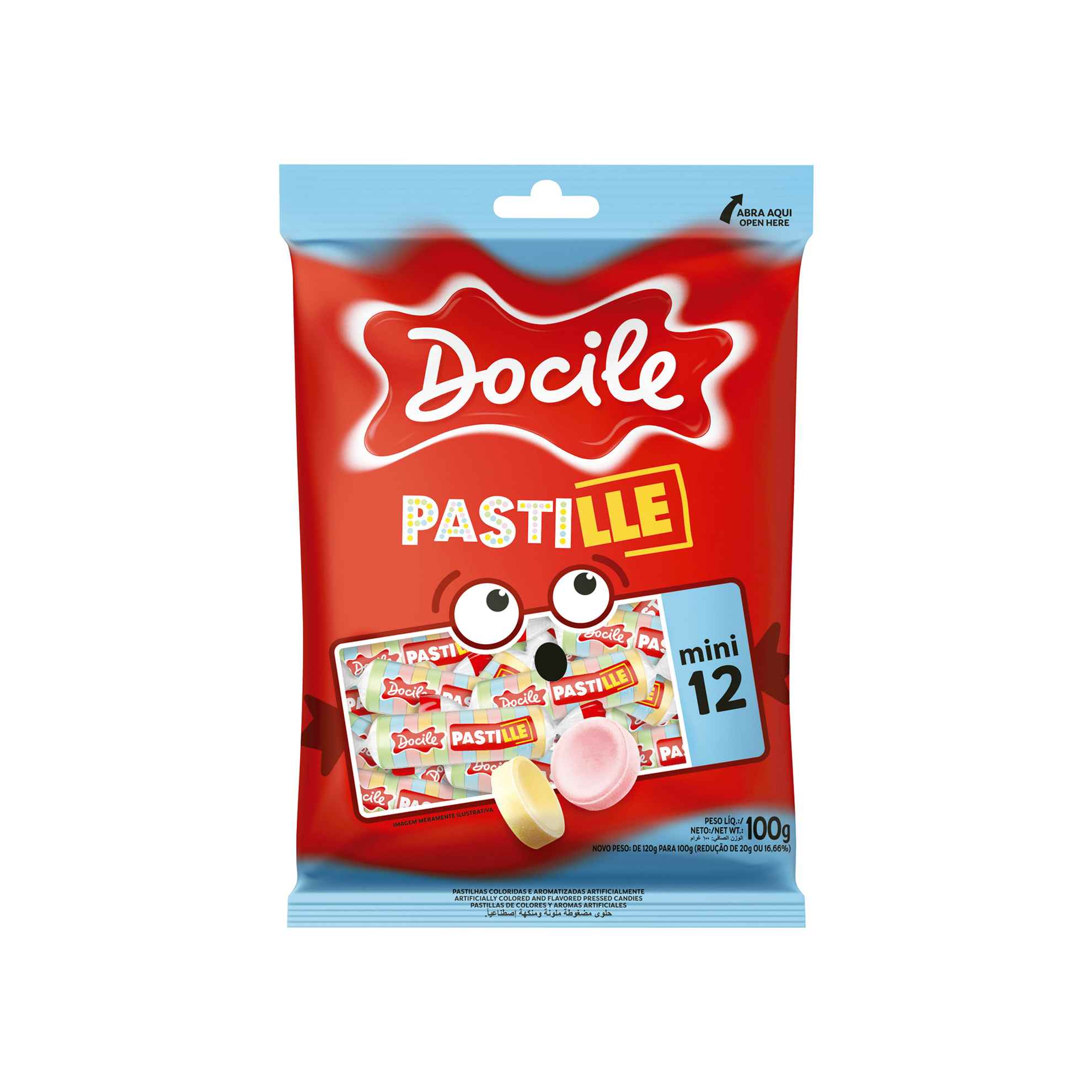 Pastilha Pastille Uni Docile 100g