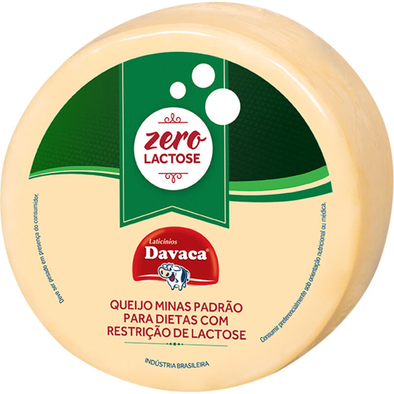 Queijo Minas Padrão Davaca Zero Lactose Preço por quilo na peça