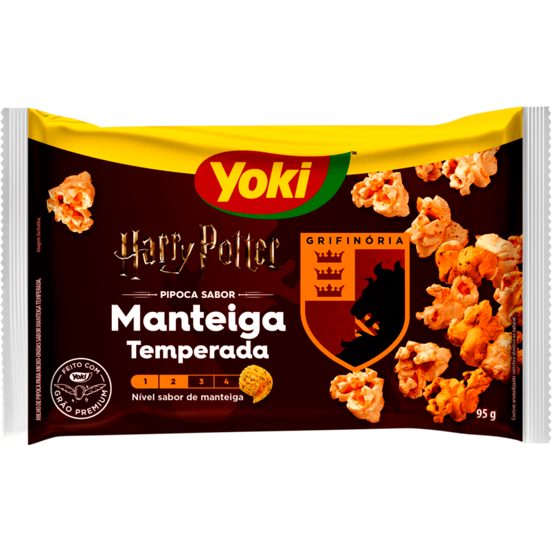 Milho Pipoca de Micro-ondas Yoki Manteiga Temperada 95g
