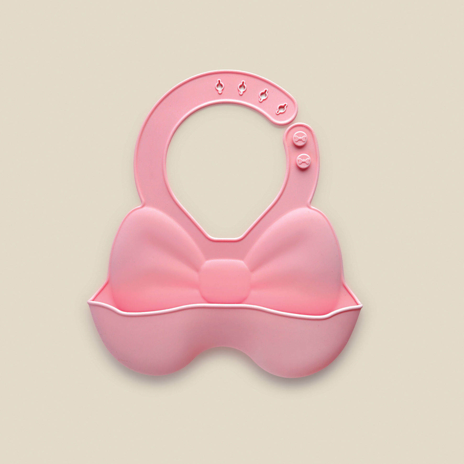 Babador Laço Silicone Rosa - A\BABY