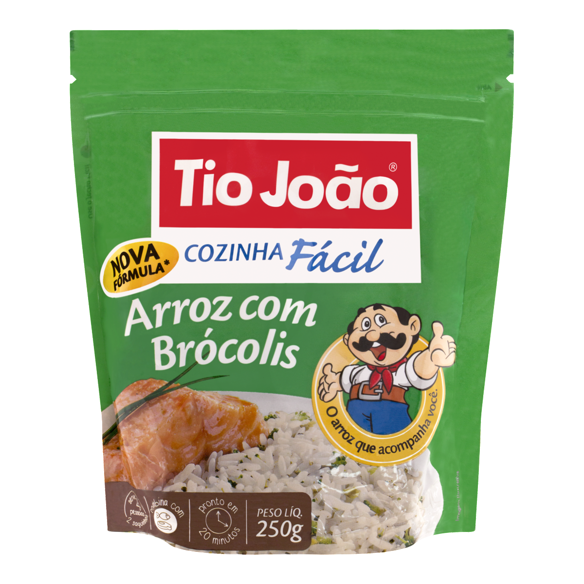 Risoto com Brócolis Cozinha Fácil TIO JOÃO Pacote 250g