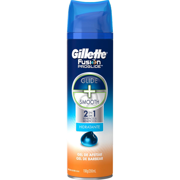 Gel de Barbear 2 em 1 Gillette Fusion Proglide Frasco 200ml