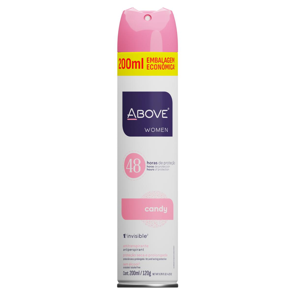 Desodorante ABOVE Feminino Candy Aerosol 200ml