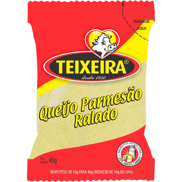 Queijo Ralado Teixeira 40g - Parmesão