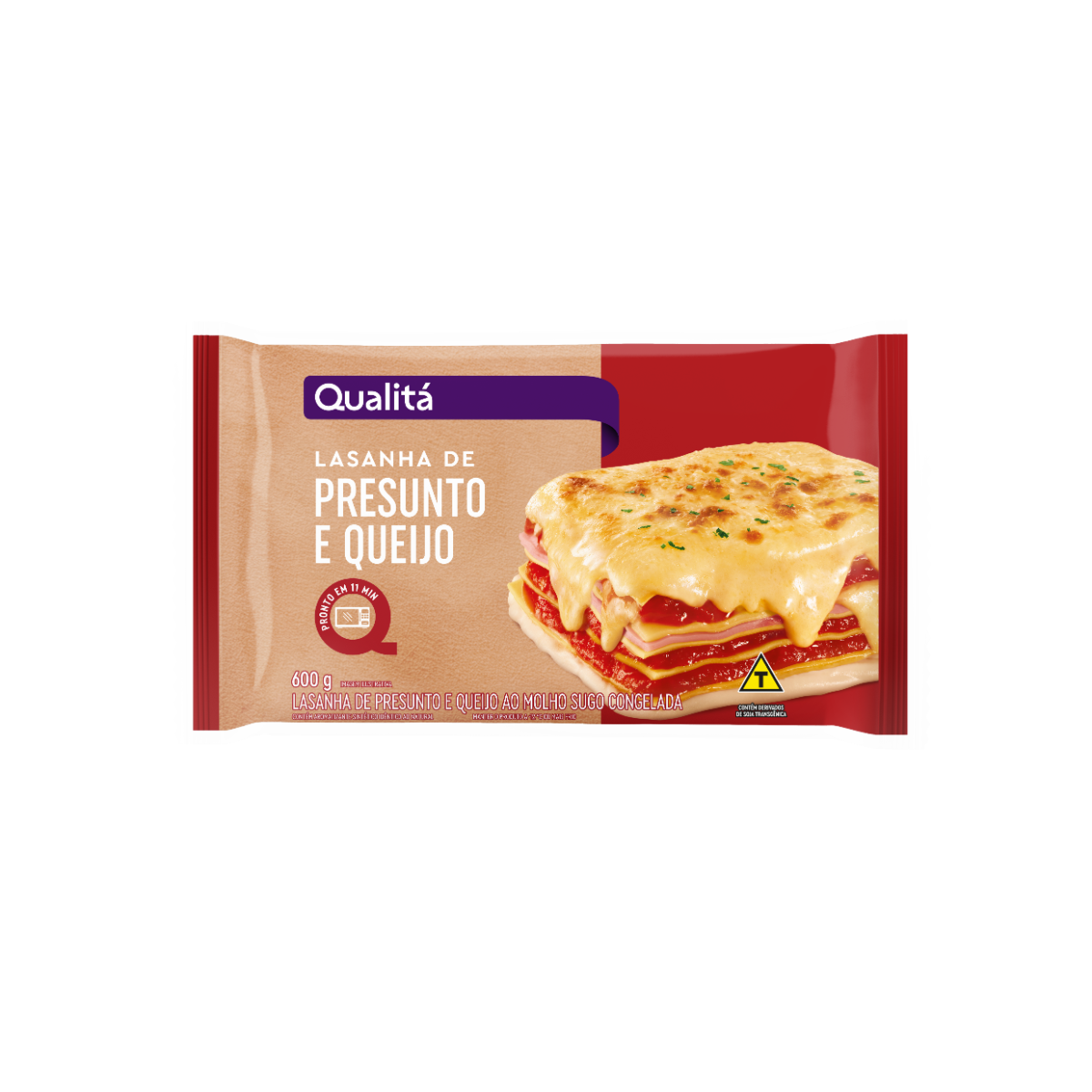 Lasanha Presunto e Queijo Qualitá Caixa 600g