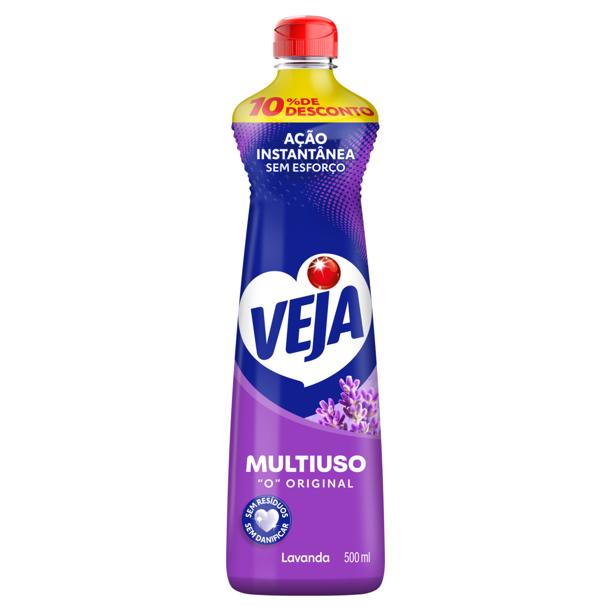 Limpador Multiuso Veja Gold Lavanda e Álcool 500ml com 10% de Desconto