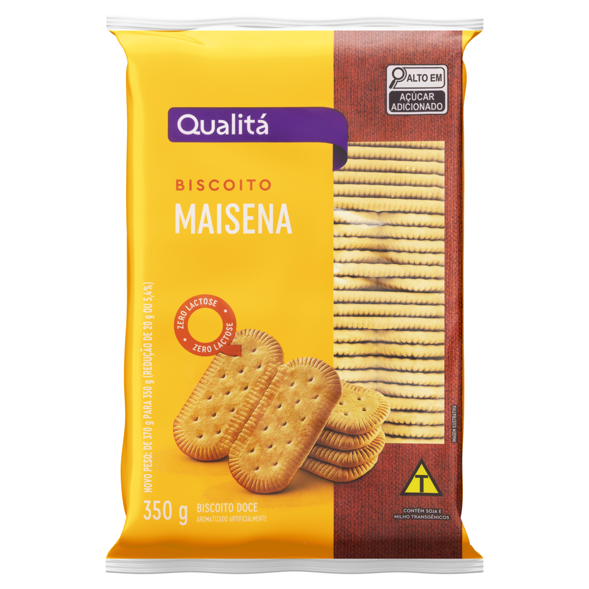 Biscoito Maisena Zero Lactose Qualitá Pacote 350g