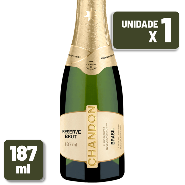Espumante Chandon Baby Brut Garrafa Vidro 187ml
