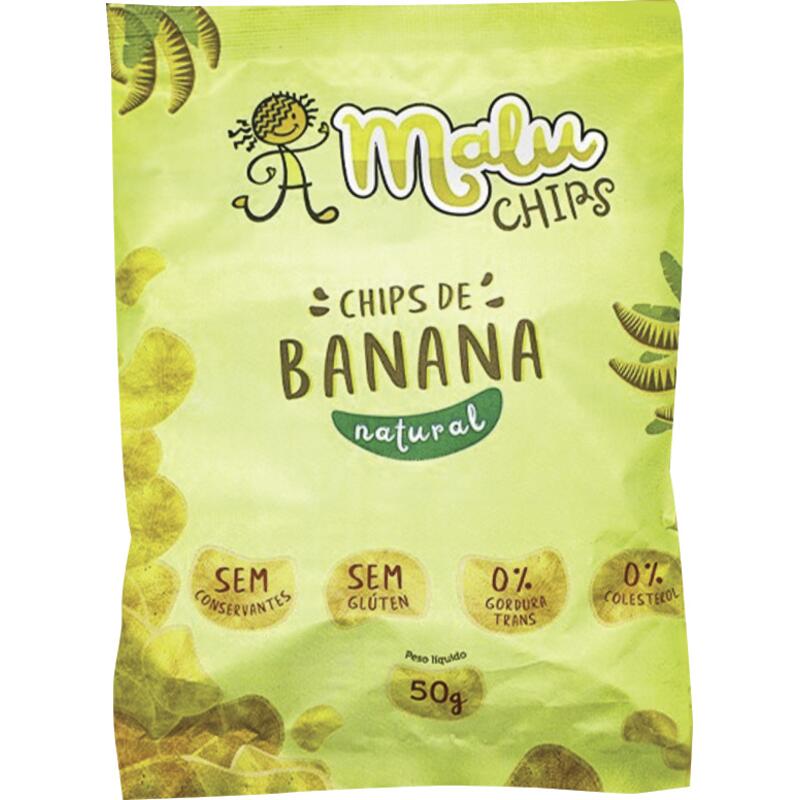Chips de Banana Malu Natural 50g