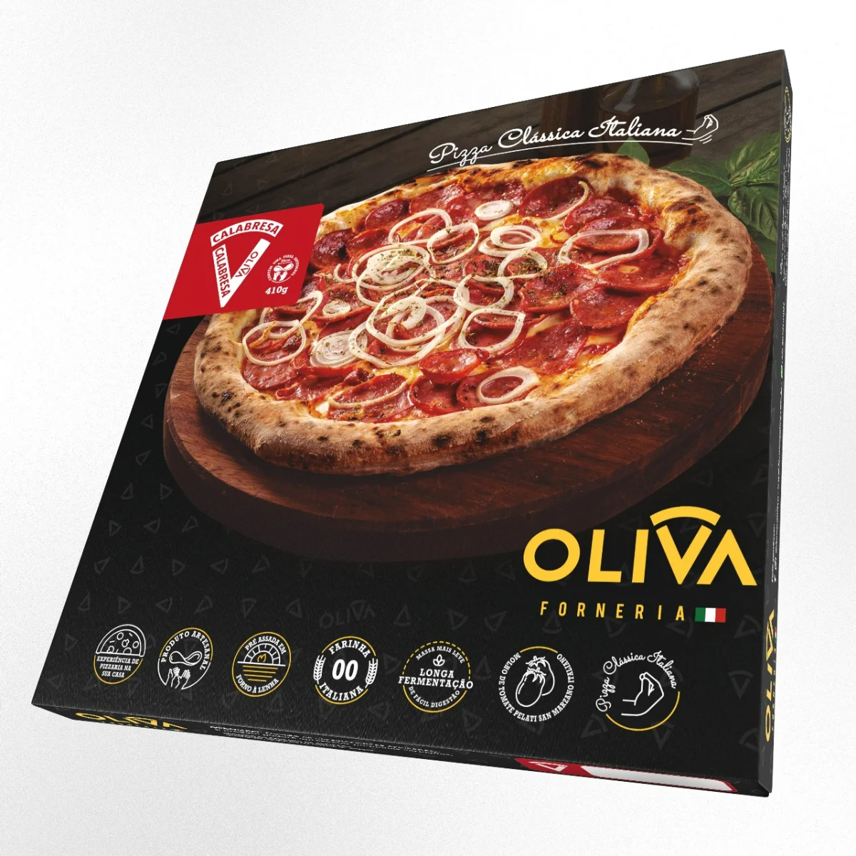 Pizza Oliva Forneria Calabresa 410g