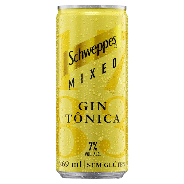 Gin Tônica SCHWEPPES Mixed Sem Glúten 269ml