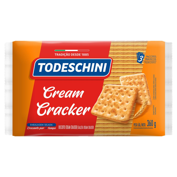 Biscoito Todeschini 360g - Cream Cracker