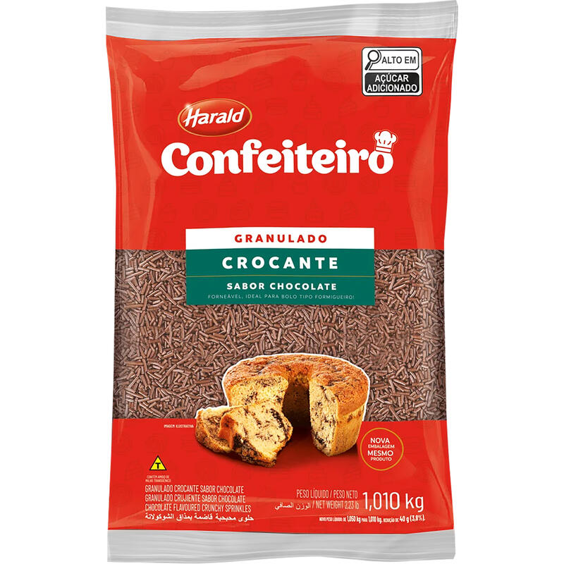 Chocolate Granulado Harald Crocante 1,010kg