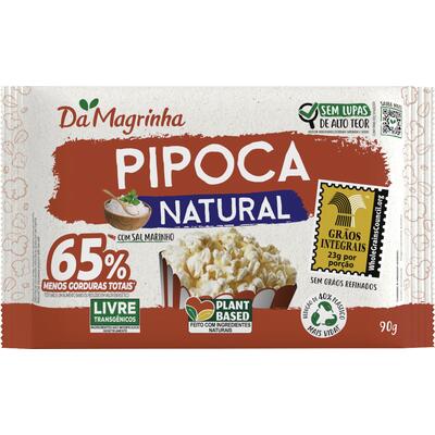 Milho de Pipoca para Micro-ondas Damagrinha Natural 90g